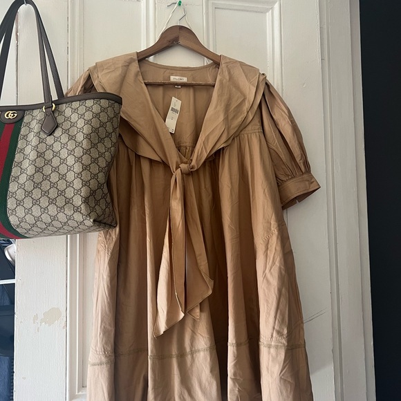 NWT Pilcro Short-Sleeve Bow-Front Tunic Mini Dress 🤎 - Picture 5 of 5